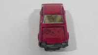 Vintage 1970 Lesney Products Matchbox Superfast Ford Capri Magenta Pink No. 54 Die Cast Toy Car Vehicle with Opening Hood