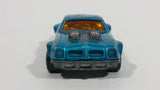 Vintage 1975 Lesney Products Matchbox Superfast Pontiac Firebird No. 4 Teal Blue Aqua Die Cast Toy Car Vehicle - Treasure Valley Antiques & Collectibles