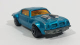 Vintage 1975 Lesney Products Matchbox Superfast Pontiac Firebird No. 4 Teal Blue Aqua Die Cast Toy Car Vehicle - Treasure Valley Antiques & Collectibles