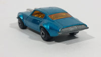 Vintage 1975 Lesney Products Matchbox Superfast Pontiac Firebird No. 4 Teal Blue Aqua Die Cast Toy Car Vehicle - Treasure Valley Antiques & Collectibles