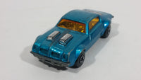 Vintage 1975 Lesney Products Matchbox Superfast Pontiac Firebird No. 4 Teal Blue Aqua Die Cast Toy Car Vehicle - Treasure Valley Antiques & Collectibles