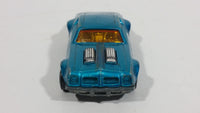 Vintage 1975 Lesney Products Matchbox Superfast Pontiac Firebird No. 4 Teal Blue Aqua Die Cast Toy Car Vehicle - Treasure Valley Antiques & Collectibles