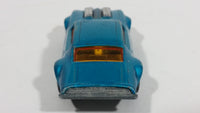 Vintage 1975 Lesney Products Matchbox Superfast Pontiac Firebird No. 4 Teal Blue Aqua Die Cast Toy Car Vehicle - Treasure Valley Antiques & Collectibles