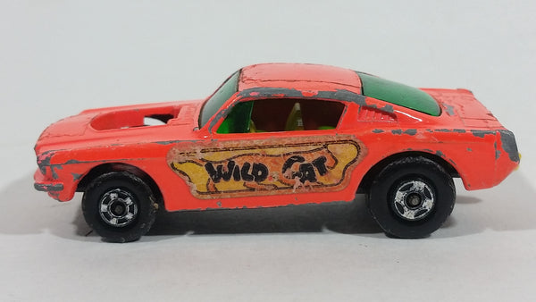 Vintage 1970 Lesney Products Matchbox Superfast Wildcat Dragster Bright Orange No. 8 Die Cast Toy Muscle Car Vehicle