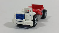 2011 Matchbox Construction Scraper Red and White Die Cast Toy Machinery Equipment Vehicle