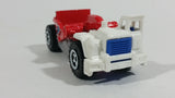 2011 Matchbox Construction Scraper Red and White Die Cast Toy Machinery Equipment Vehicle