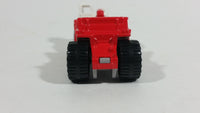 2011 Matchbox Construction Scraper Red and White Die Cast Toy Machinery Equipment Vehicle