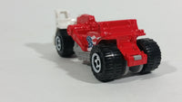 2011 Matchbox Construction Scraper Red and White Die Cast Toy Machinery Equipment Vehicle