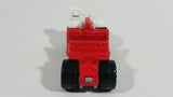 2011 Matchbox Construction Scraper Red and White Die Cast Toy Machinery Equipment Vehicle