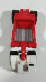 2011 Matchbox Construction Scraper Red and White Die Cast Toy Machinery Equipment Vehicle