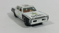 1980s Yatming Dodge Monaco Sheriff Highway Patrol 18 Police Cop White Black Die Cast Toy Car Emergency Rescue Vehicle