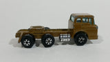 Vintage 1973 Yatming Ford F600 Cabover Brown Semi Truck Tractor Rig Die Cast Toy Car Vehicle - Hong Kong - Treasure Valley Antiques & Collectibles