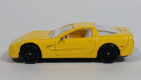 Welly 1999 Chevrolet Corvette Yellow 1/60 Scale No. 2023 Die Cast Toy Car Vehicle