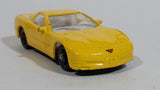 Welly 1999 Chevrolet Corvette Yellow 1/60 Scale No. 2023 Die Cast Toy Car Vehicle