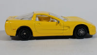 Welly 1999 Chevrolet Corvette Yellow 1/60 Scale No. 2023 Die Cast Toy Car Vehicle