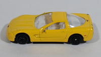 Welly 1999 Chevrolet Corvette Yellow 1/60 Scale No. 2023 Die Cast Toy Car Vehicle