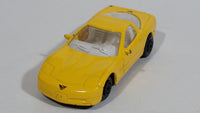 Welly 1999 Chevrolet Corvette Yellow 1/60 Scale No. 2023 Die Cast Toy Car Vehicle