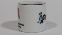 NHL Stanley Cup Crazy Mini Mug Montreal Canadiens 1973 Champs W/ Opponent & Score - Treasure Valley Antiques & Collectibles