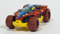 2013 Hot Wheels Imagination Dino Riders Swamp Buggy Burnt Orange with Blue Die Cast Toy Car Vehicle