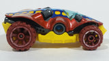 2013 Hot Wheels Imagination Dino Riders Swamp Buggy Burnt Orange with Blue Die Cast Toy Car Vehicle