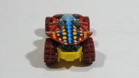 2013 Hot Wheels Imagination Dino Riders Swamp Buggy Burnt Orange with Blue Die Cast Toy Car Vehicle