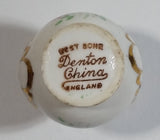 Vintage Best Bone Denton China England Floral Gold Trim Miniature Vase