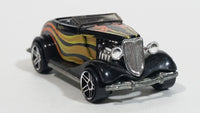 2000 Hot Wheels '33 Ford Roadster Black with Flames Die Cast Toy Car Vehicle