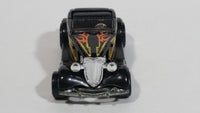 2000 Hot Wheels '33 Ford Roadster Black with Flames Die Cast Toy Car Vehicle