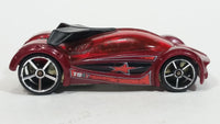 2007 Hot Wheels Track Stars Iridium Dark Red Die Cast Toy Car Vehicle - Treasure Valley Antiques & Collectibles