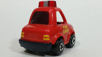 Rare Hard to Find 1991 Tomy Red Fire Chief Pull Back Friction Motorized Plastic Toy Car Vehicle with Moving Head - Treasure Valley Antiques & Collectibles