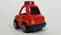 Rare Hard to Find 1991 Tomy Red Fire Chief Pull Back Friction Motorized Plastic Toy Car Vehicle with Moving Head - Treasure Valley Antiques & Collectibles