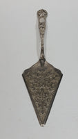 Vintage Etched Silver Plated Zinc Cake Server w/ Decorative Handle