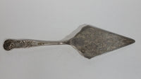 Vintage Etched Silver Plated Zinc Cake Server w/ Decorative Handle