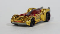 2010 Hot Wheels Tooligan Gold Chrome Red Die Cast Toy Tool Wrench Car Vehicle