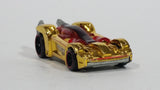 2010 Hot Wheels Tooligan Gold Chrome Red Die Cast Toy Tool Wrench Car Vehicle