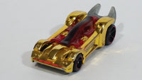 2010 Hot Wheels Tooligan Gold Chrome Red Die Cast Toy Tool Wrench Car Vehicle