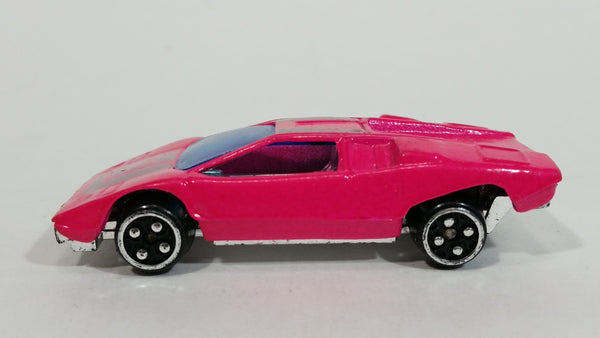 Unknown Brand Luxury Exotic Hot Pink #7 Sports Car #675 Die Cast Toy Vehicle - Treasure Valley Antiques & Collectibles