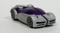 2005 Hot Wheels AcceleRacers Silencerz Iridium Metalflake Silver and Purple Die Cast Toy Car Vehicle - Treasure Valley Antiques & Collectibles