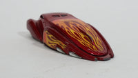 2004 Hot Wheels Crooze Ooz Coupe Red with Flames Die Cast Toy Car Vehicle