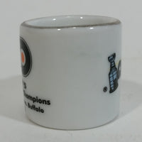 NHL Stanley Cup Crazy Mini Mug Philadelphia Flyers 1975 Champs W/ Opponent & Score - Treasure Valley Antiques & Collectibles