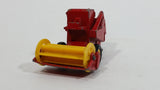 Vintage Lesney Products Matchbox Series Claas Combine Harvester Red No. 65 Die Cast Toy Farming Machinery Equipment Vehicle