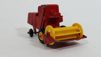 Vintage Lesney Products Matchbox Series Claas Combine Harvester Red No. 65 Die Cast Toy Farming Machinery Equipment Vehicle