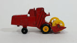 Vintage Lesney Products Matchbox Series Claas Combine Harvester Red No. 65 Die Cast Toy Farming Machinery Equipment Vehicle