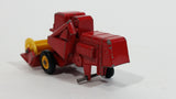 Vintage Lesney Products Matchbox Series Claas Combine Harvester Red No. 65 Die Cast Toy Farming Machinery Equipment Vehicle