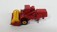 Vintage Lesney Products Matchbox Series Claas Combine Harvester Red No. 65 Die Cast Toy Farming Machinery Equipment Vehicle