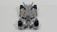 2001 Hot Wheels First Editions Jet Threat 3.0 Grey Die Cast Toy Race Car Vehicle