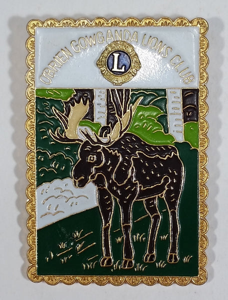 Vintage O'Brien Gowganda Lions Club Moose Pin - Treasure Valley Antiques & Collectibles