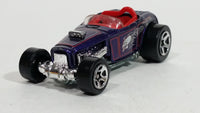 2001 Hot Wheels Skull and Crossbones Deuce Roadster Purple Die Cast Toy Hot Rod Car Vehicle - Treasure Valley Antiques & Collectibles