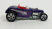 2001 Hot Wheels Skull and Crossbones Deuce Roadster Purple Die Cast Toy Hot Rod Car Vehicle - Treasure Valley Antiques & Collectibles