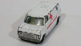 Vintage 1981 Yatming No. 1501 Ambulance Medics Van White Die Cast Toy Car Emergency Rescue Vehicle Universal Studios